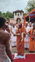 Shri Bhangra Mahamay Utsav 2022 - Shri Laxminarayan Mahamaya Temple Ankola Karnataka Visit and Darshan by H H Swamiji